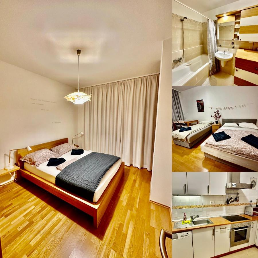 Central Apartment With Balcony Budapest Bagian luar foto